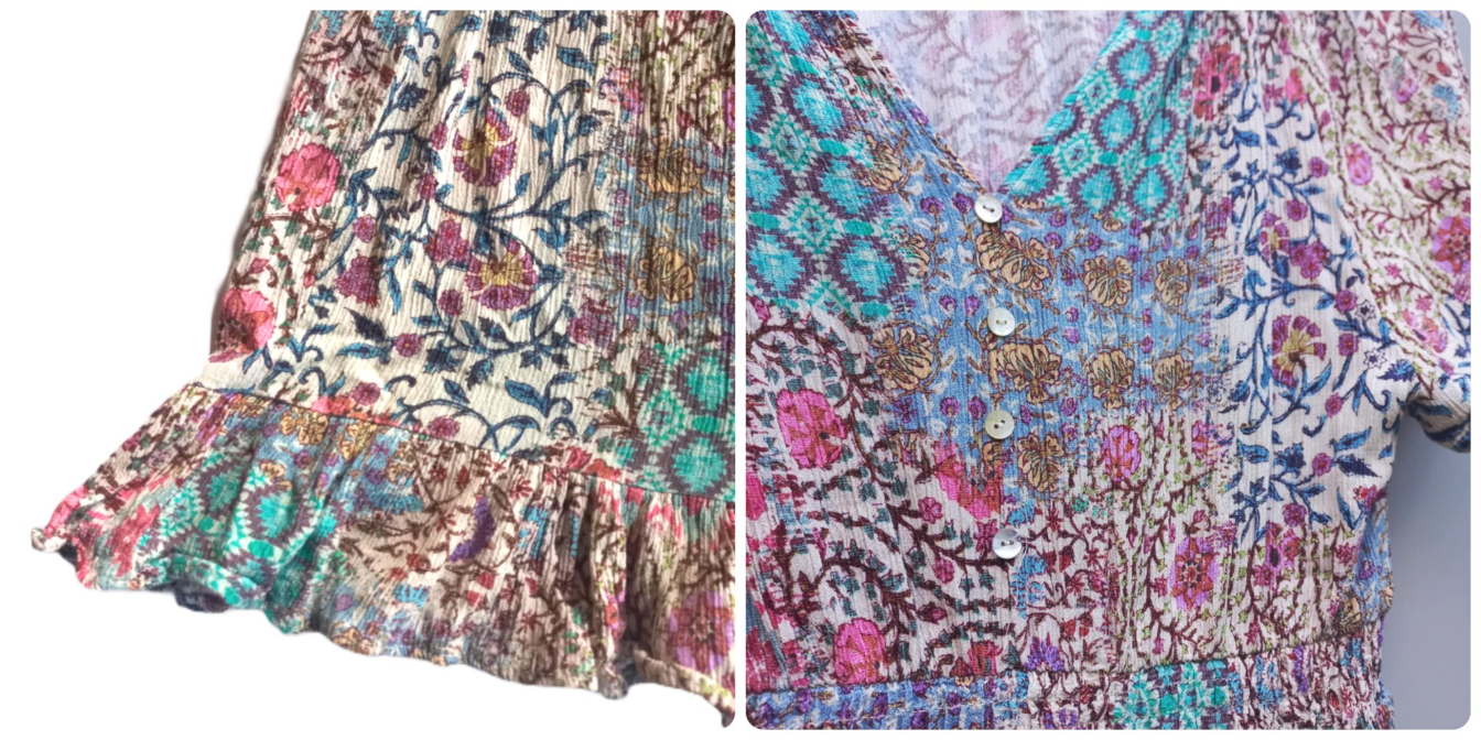 *ZARA* cvetna mini haljina slika #4