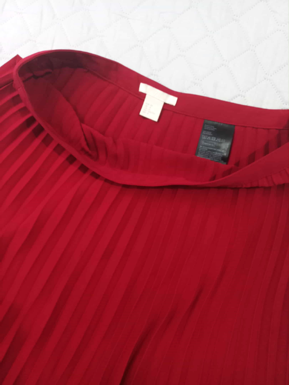 ❤H&M❤ bordo plisirana suknja 38 slika #4
