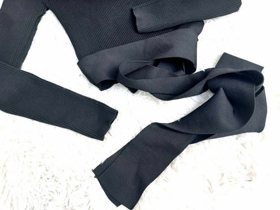 ELISHE bluza - crop top na vezivanje S/M slika #4