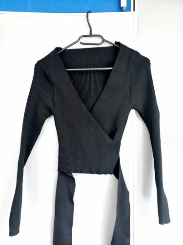 ELISHE bluza - crop top na vezivanje S/M thumbnail #3