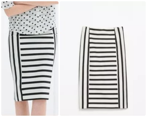 *ZARA* pencil suknja na pruge