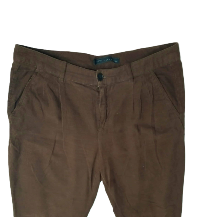 *ZARA* somot braon pantalone 38 slika #3