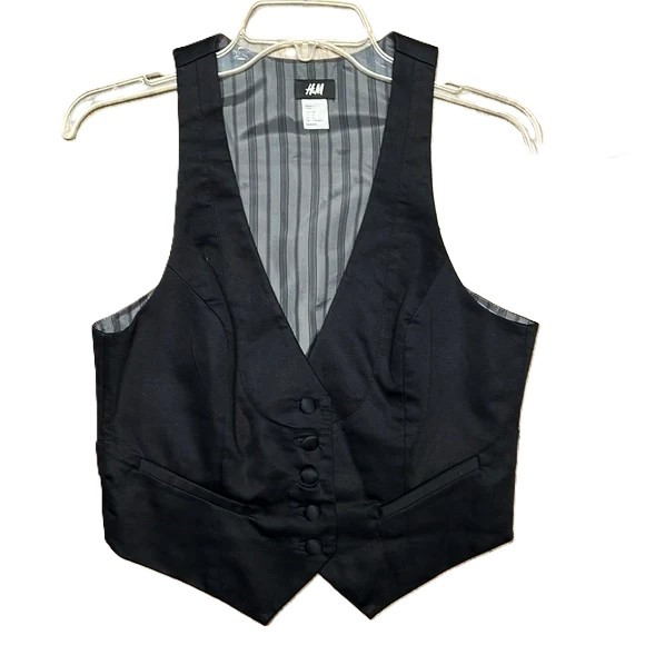 * H&M * zenski crni prsluk M slika #2