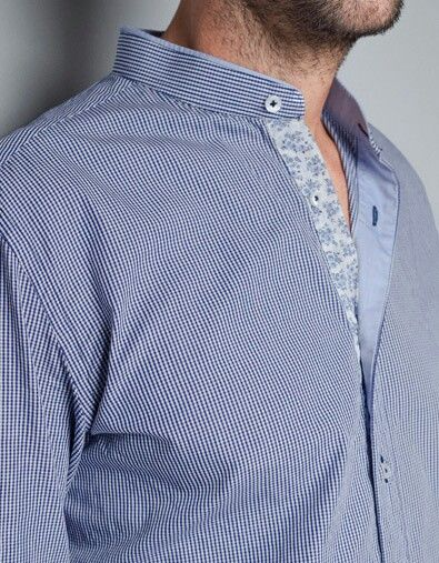 *ZARA MAN* kosulja teget bela karirana L slika #1