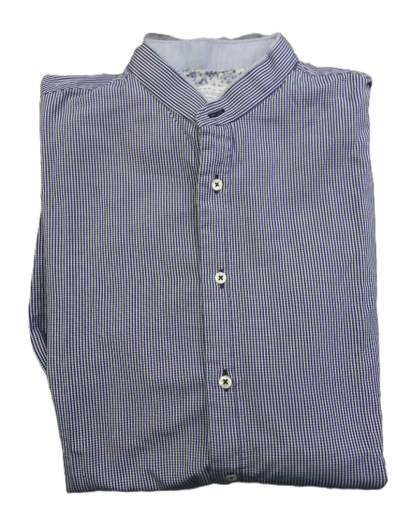 *ZARA MAN* kosulja teget bela karirana L slika #2