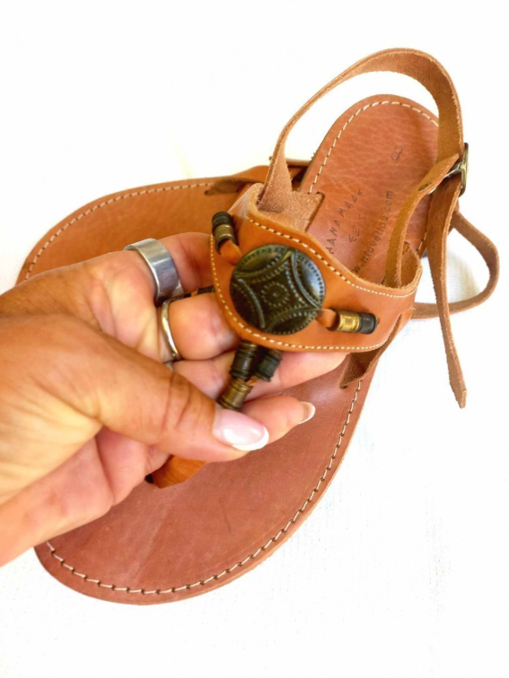 *BOHO* sandale Grcka kozne 37 slika #3