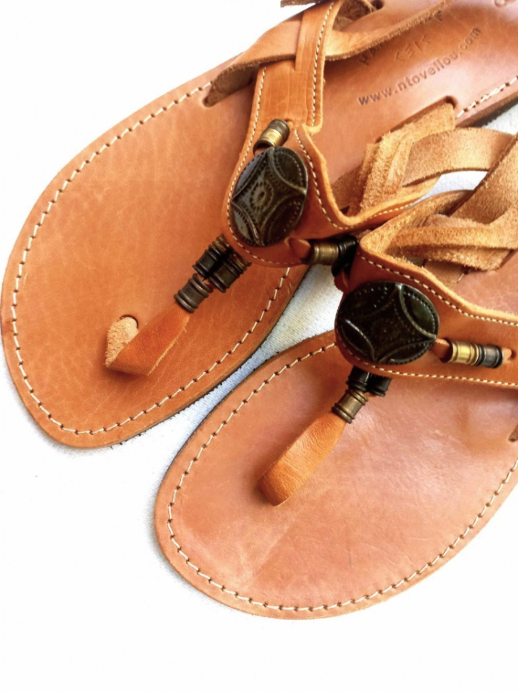 *BOHO* sandale Grcka kozne 37 slika #4