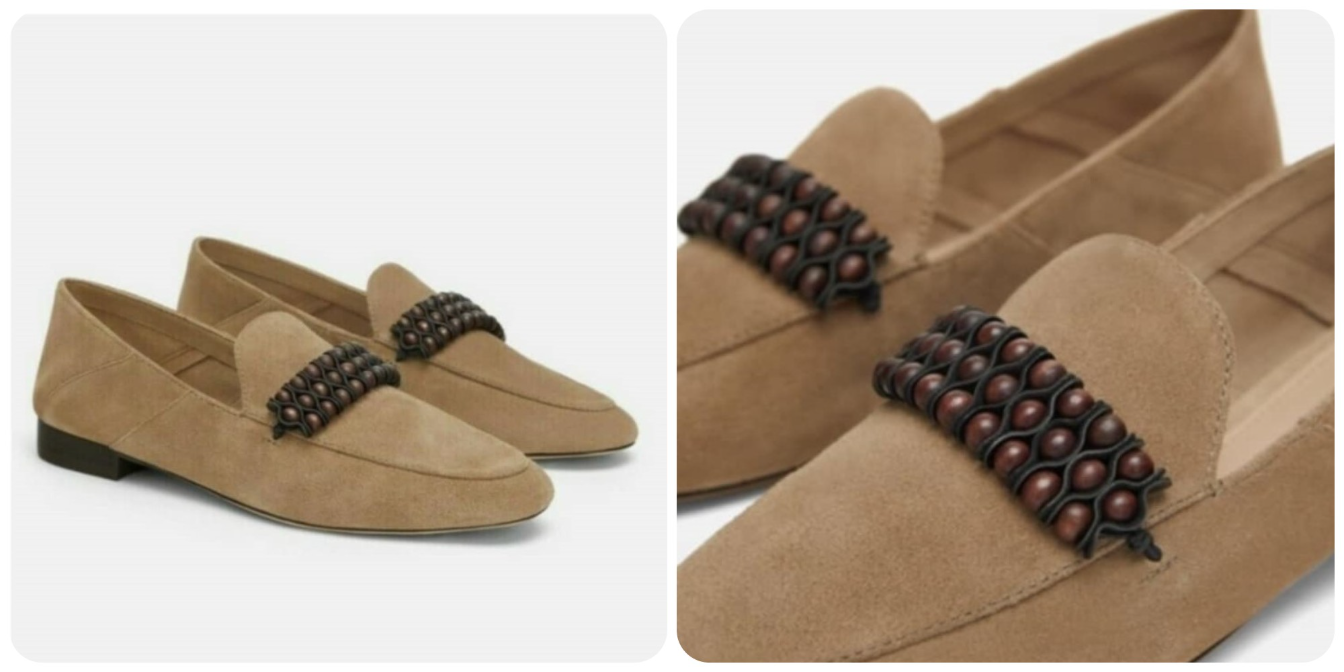 *ZARA* kozne mokasine slika #1