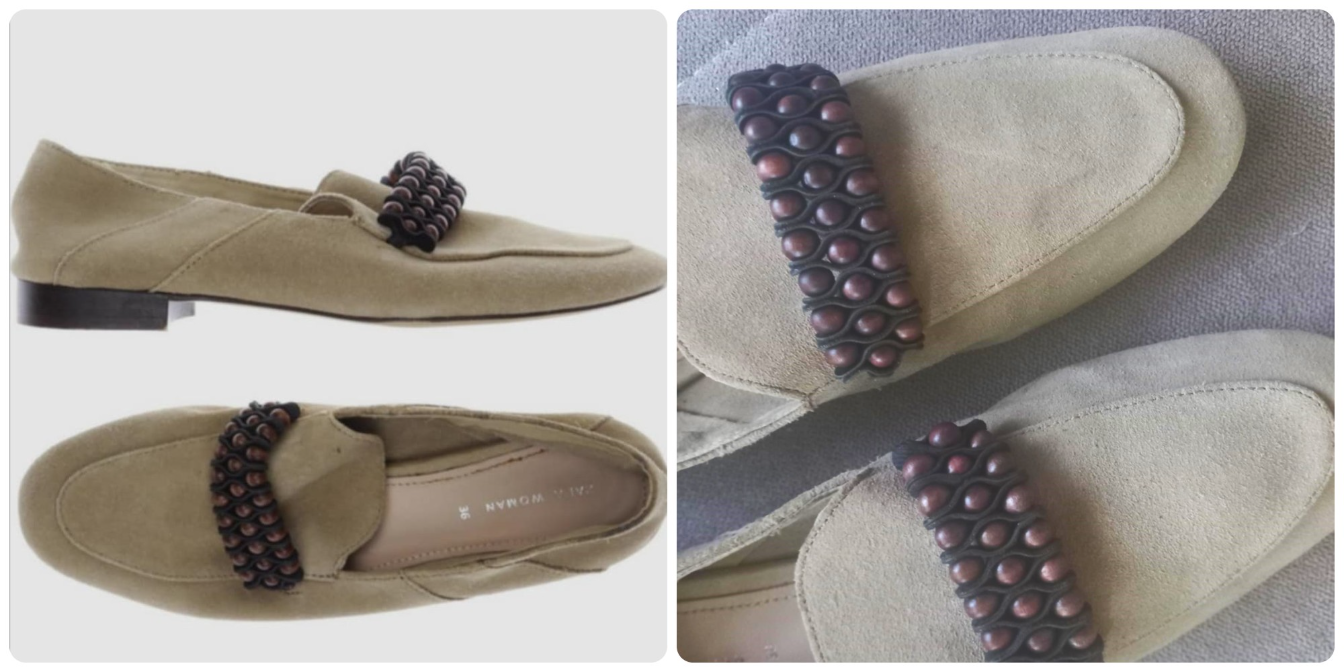 *ZARA* kozne mokasine slika #3