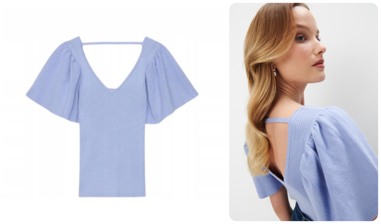 *MOHITO* bluza sa puf rukavima L slika #2