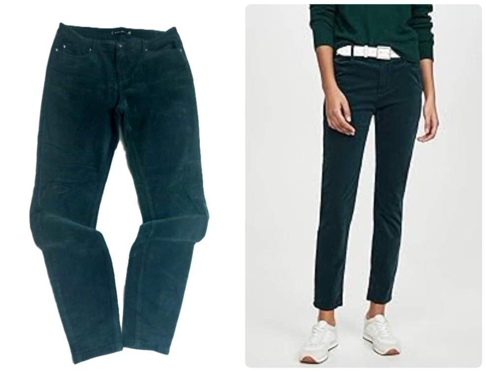 *AMISU* somot pantalone petrolej plave M slika #1