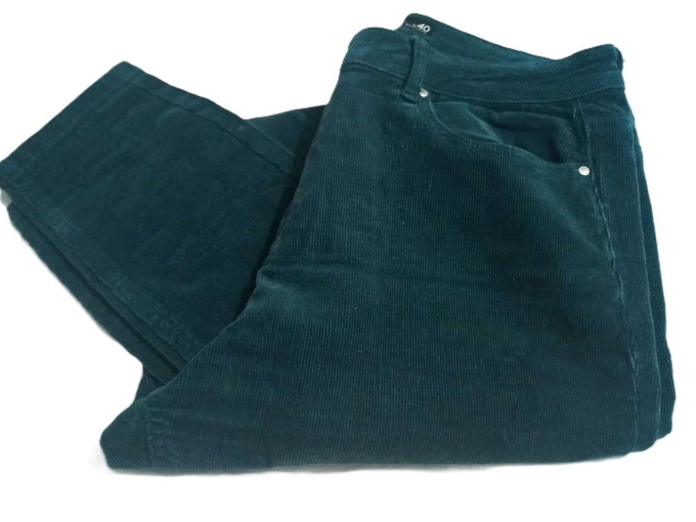 *AMISU* somot pantalone petrolej plave M slika #3