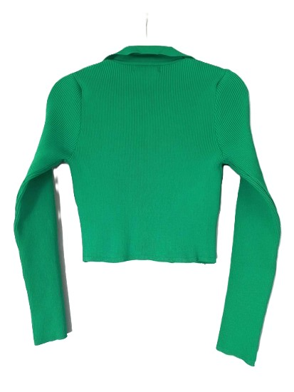 STRADIVARIJUS crop top bluza dzemper L slika #5