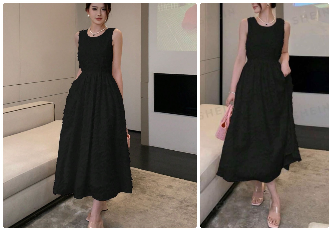 *SHEIN DAZY* svecana haljina sa resama slika #1