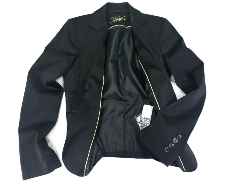 *YESICA C&A* elegantni strukirani blejzer M slika #3