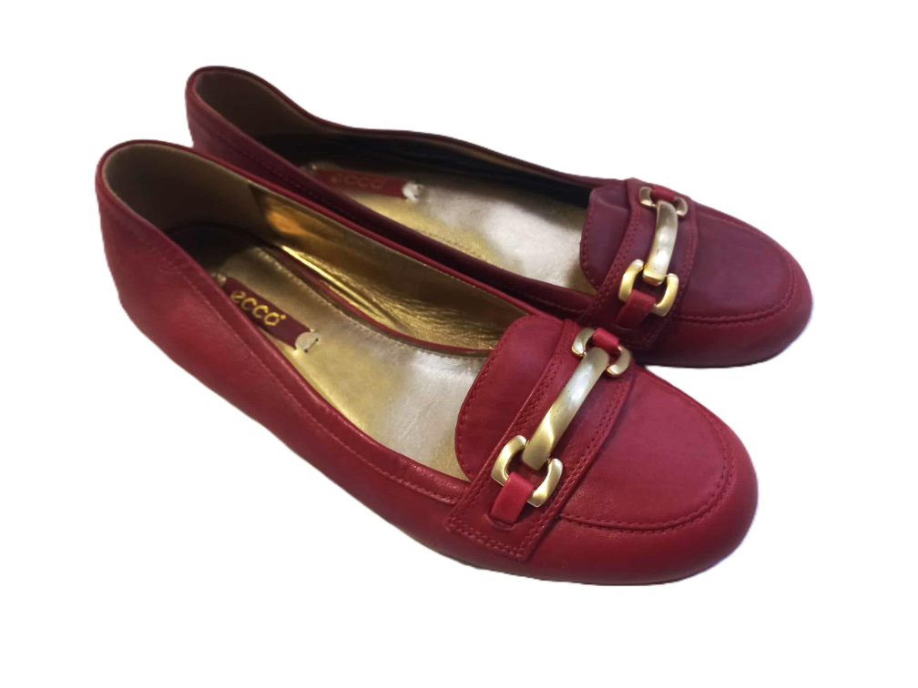 *ECCO* kozne bordo cipele 38 slika #2