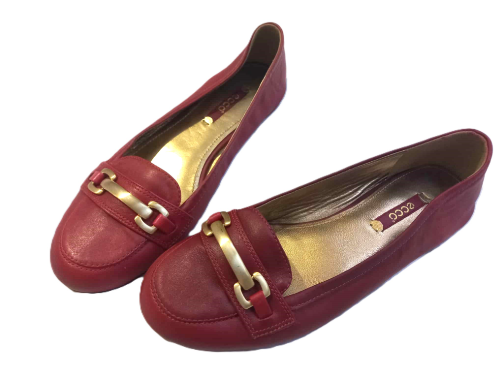 *ECCO* kozne bordo cipele 38 slika #3