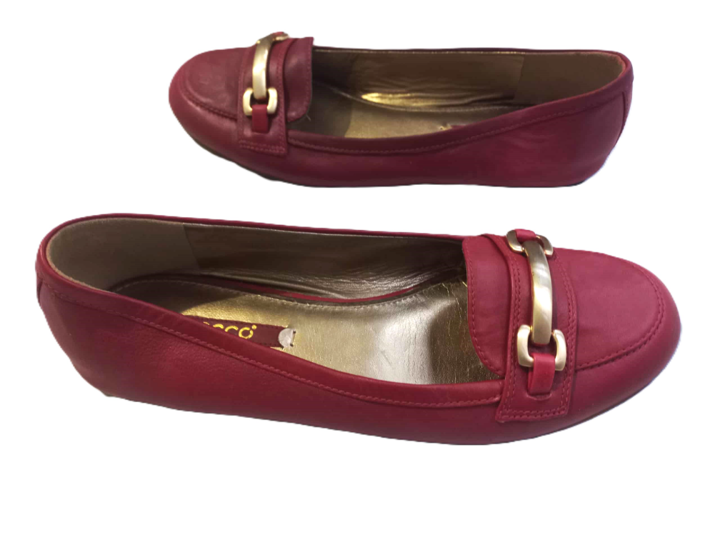 *ECCO* kozne bordo cipele 38 slika #5