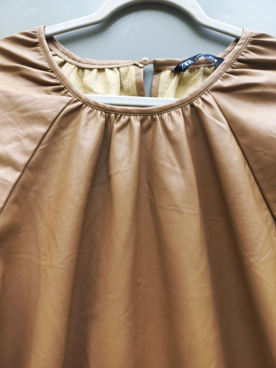 *ZARA* bluza od eco koze -nenosena slika #2