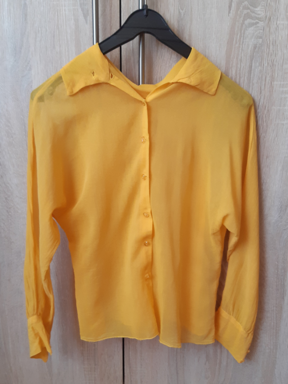 Vintage prozirna zuta kosulja slika #1