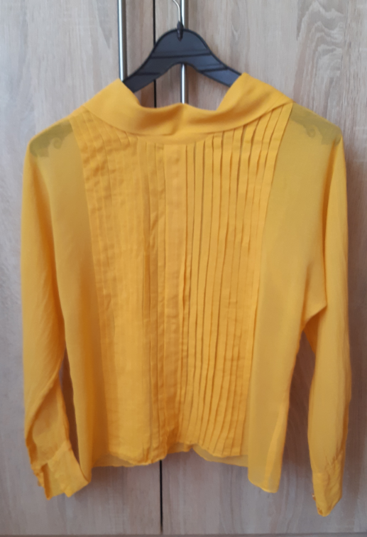 Vintage prozirna zuta kosulja slika #3