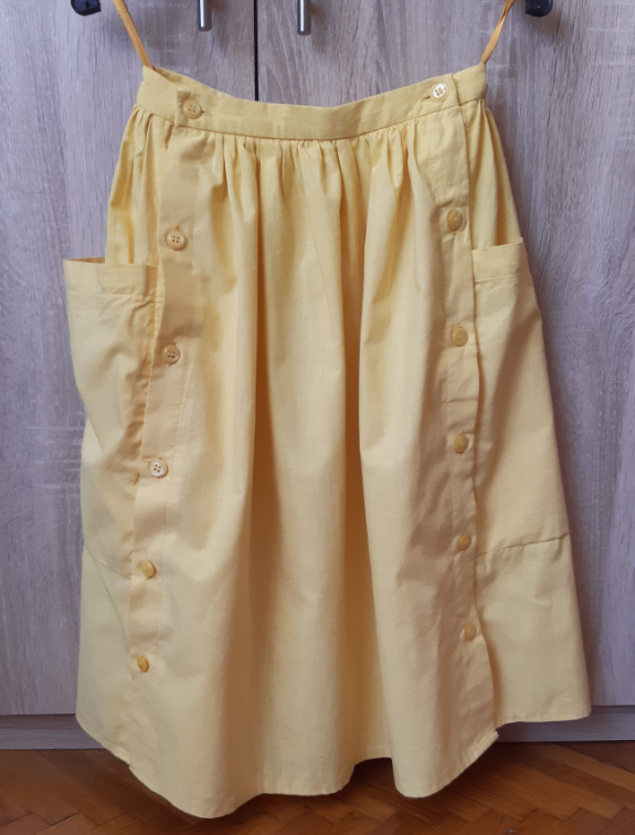 Vintage žuta suknja slika #1