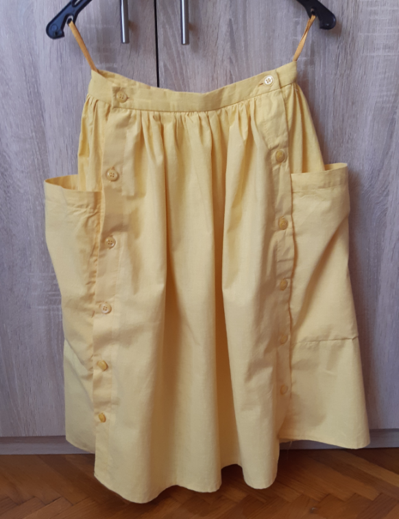 Vintage žuta suknja slika #2