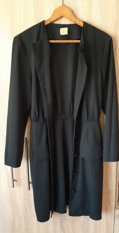Vintage crna haljina  slika #2