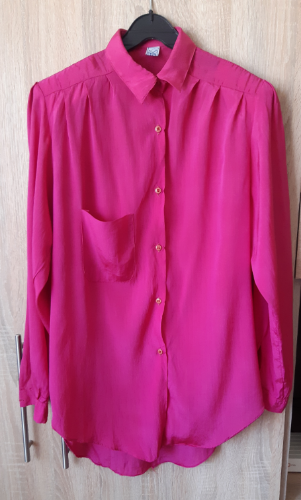 Vintage roze ciklama kosulja