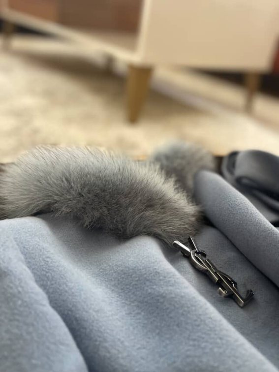 Kaput sa pravim krznom oko vrata slika #1