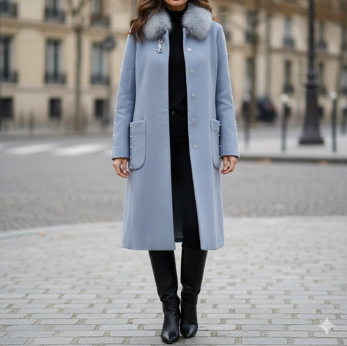 Kaput sa pravim krznom oko vrata