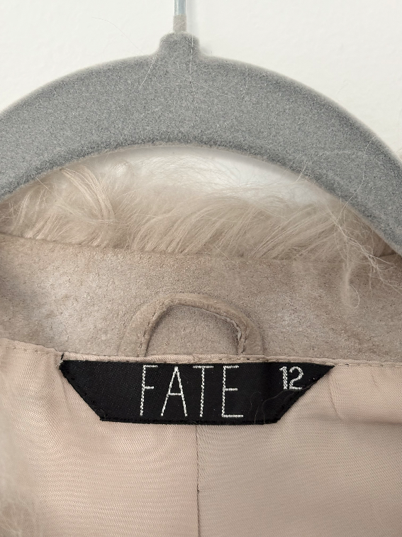 Kožni modni prsluk sa krznom slika #4