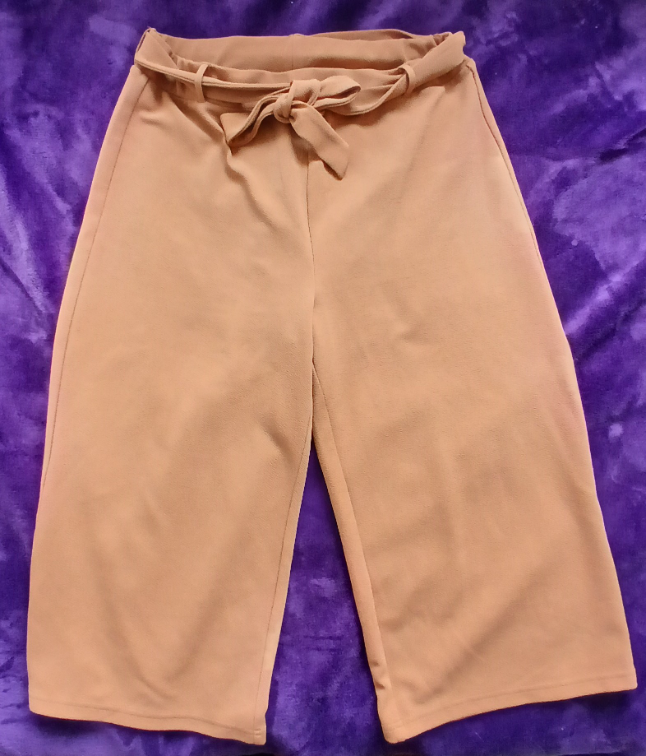 Jean Pascale oker siroke pantalone na vezivanje,XL slika #2