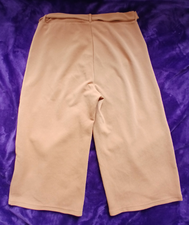 Jean Pascale oker siroke pantalone na vezivanje,XL slika #4