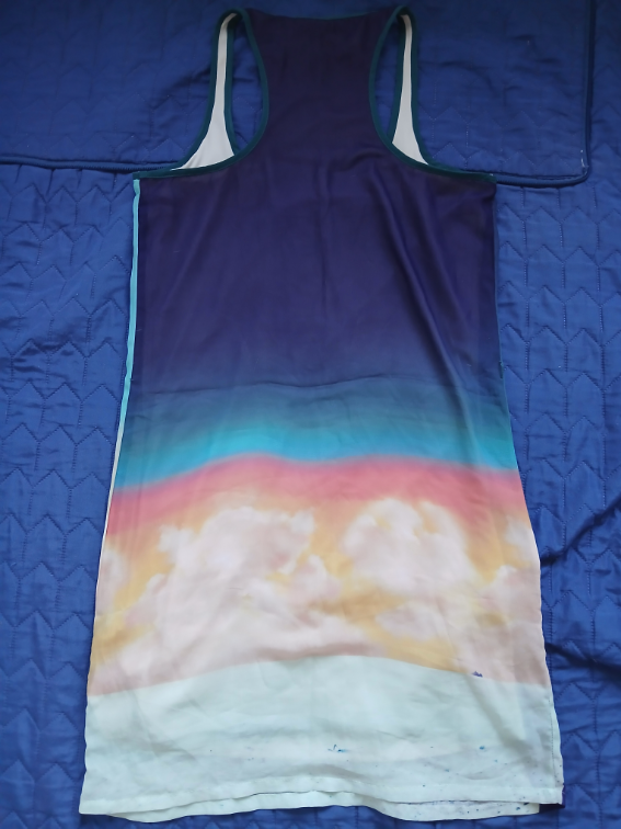 Bershka letnja mini haljinica sa palmama, S slika #5