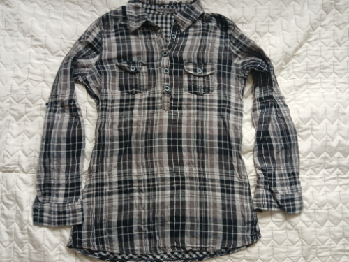 Attrattivo sivo-crna karirana kosulja, L