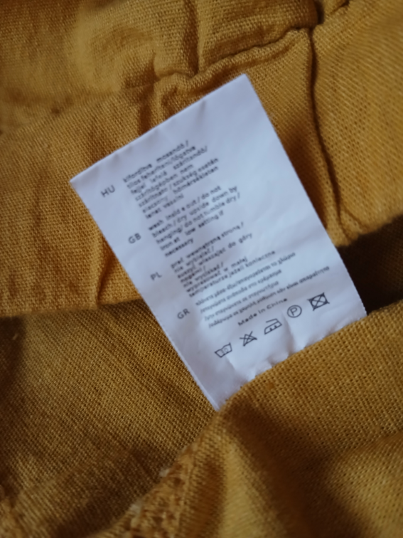 Zute pamucne pantalone na lastis, L-3XL slika #5