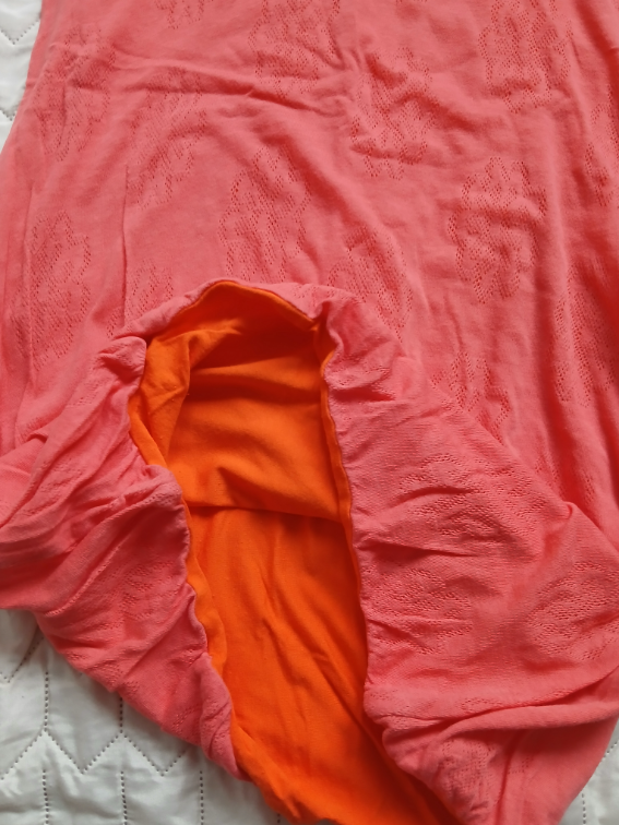 Koralna uska rastegljiva duga suknja, M slika #3