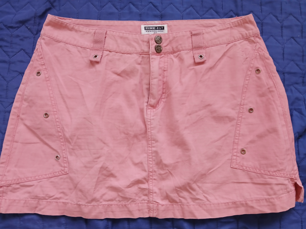 Time out roze pamucna mini suknja, 40 slika #1