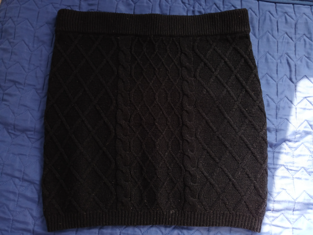 Nova FB Sister crna zimska mini suknja, XL slika #1