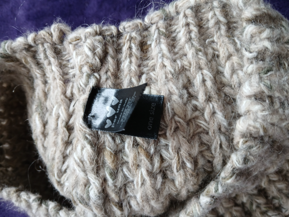 Per Una italijanska bež vunena-moher kapa slika #4