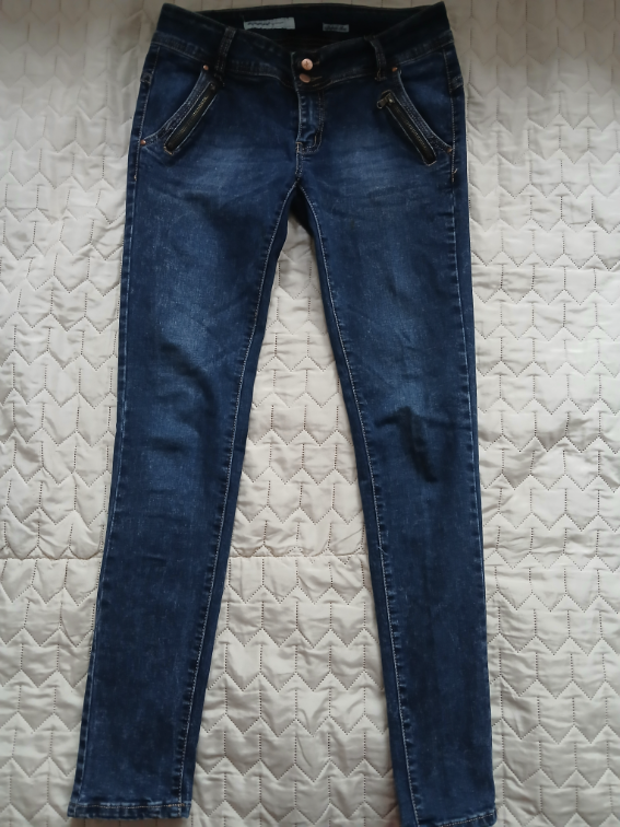 Re-dress teksas farmerke sa rajsferslusima, 40-42 slika #1