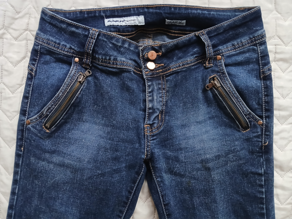 Re-dress teksas farmerke sa rajsferslusima, 40-42 slika #2