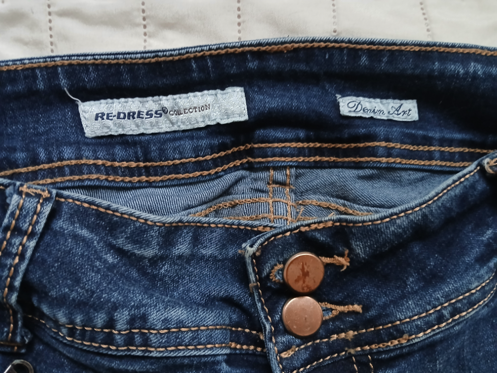 Re-dress teksas farmerke sa rajsferslusima, 40-42 slika #3