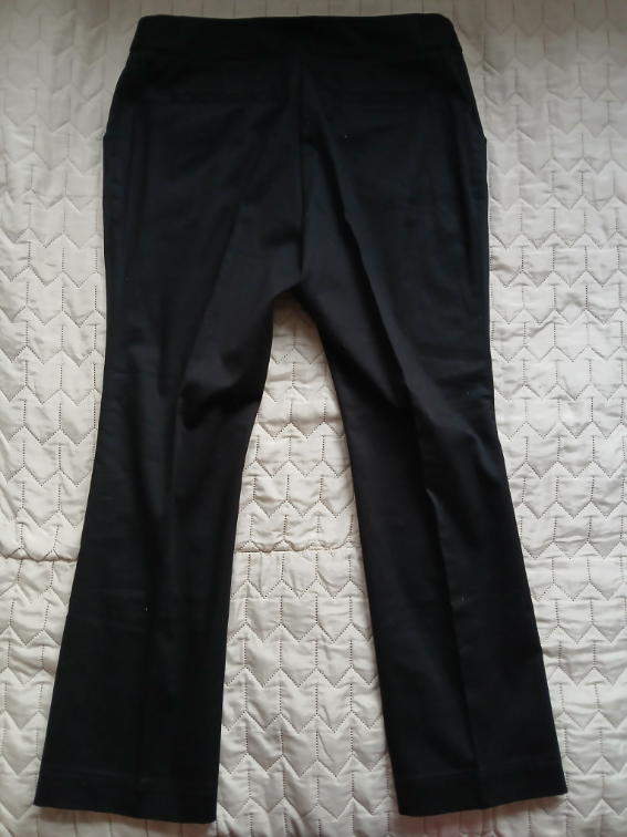 Global crne pamucne poslovne pantalone, L slika #3