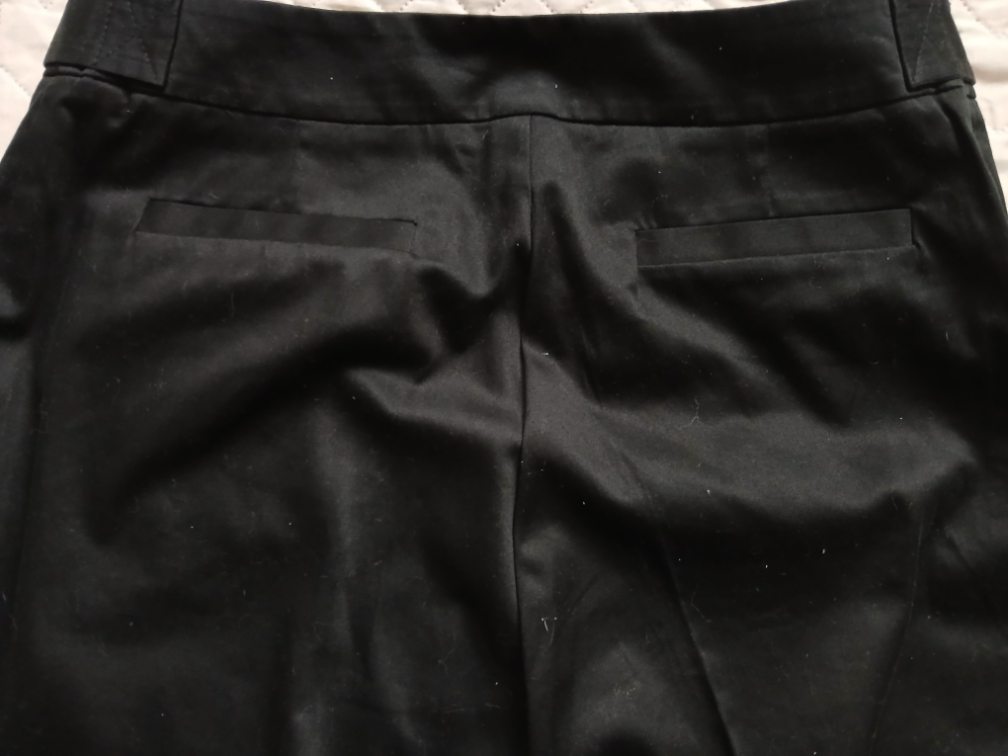 Global crne pamucne poslovne pantalone, L slika #4