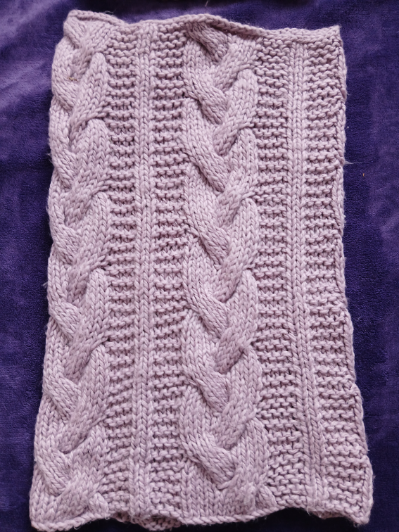 Click six lila komplet kapa i tuba šal slika #3