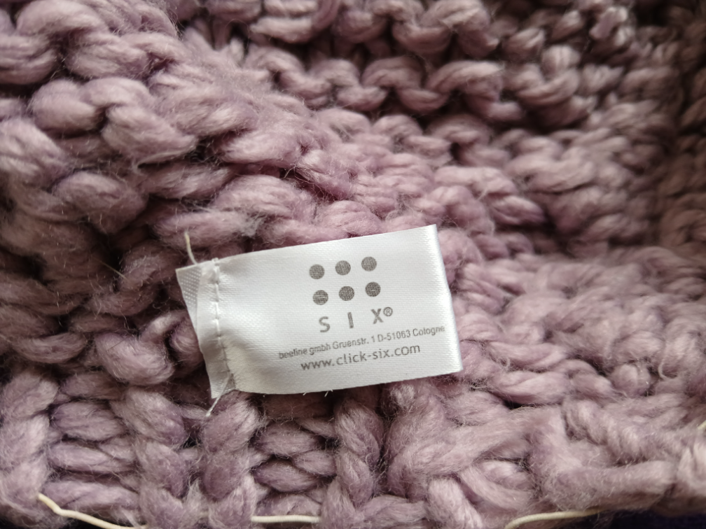 Click six lila komplet kapa i tuba šal slika #5