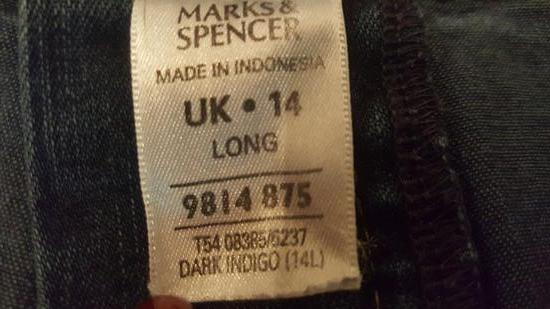 Marks&Spencer tamne teksas farmerke, 38-40 slika #5