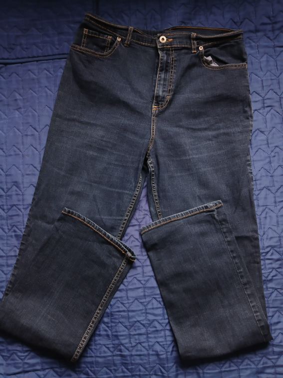 Marks&Spencer tamne teksas farmerke, 38-40 slika #1